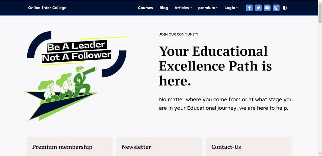 Online Inter college learning solutions